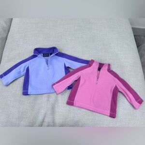 The Children’s Place 6-9 months baby girl fleece bundle lot of 2